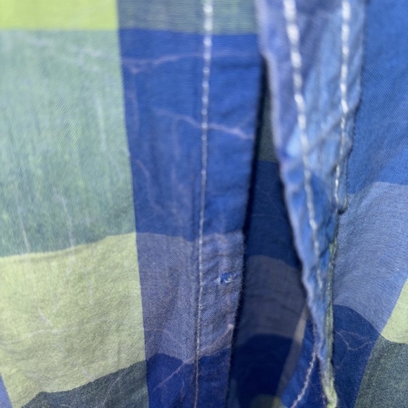 BKE Mens Shirt Gun Metal Buttons Athletic Fit Long Sleeve Large Plaid Sz XL - Picture 7 of 13